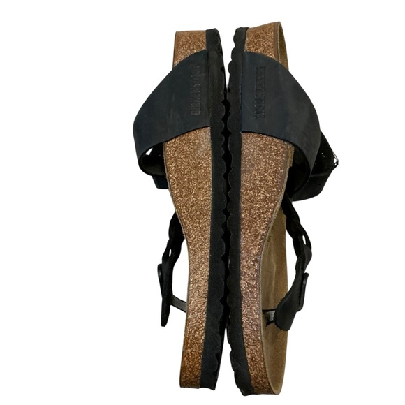 Birkenstock Gizeh braided black oiled leather sandals women’s 40/9 - Picture 7 of 14
